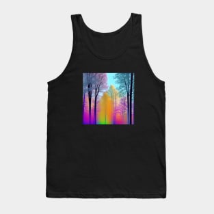 Colorful Tree Line Tank Top